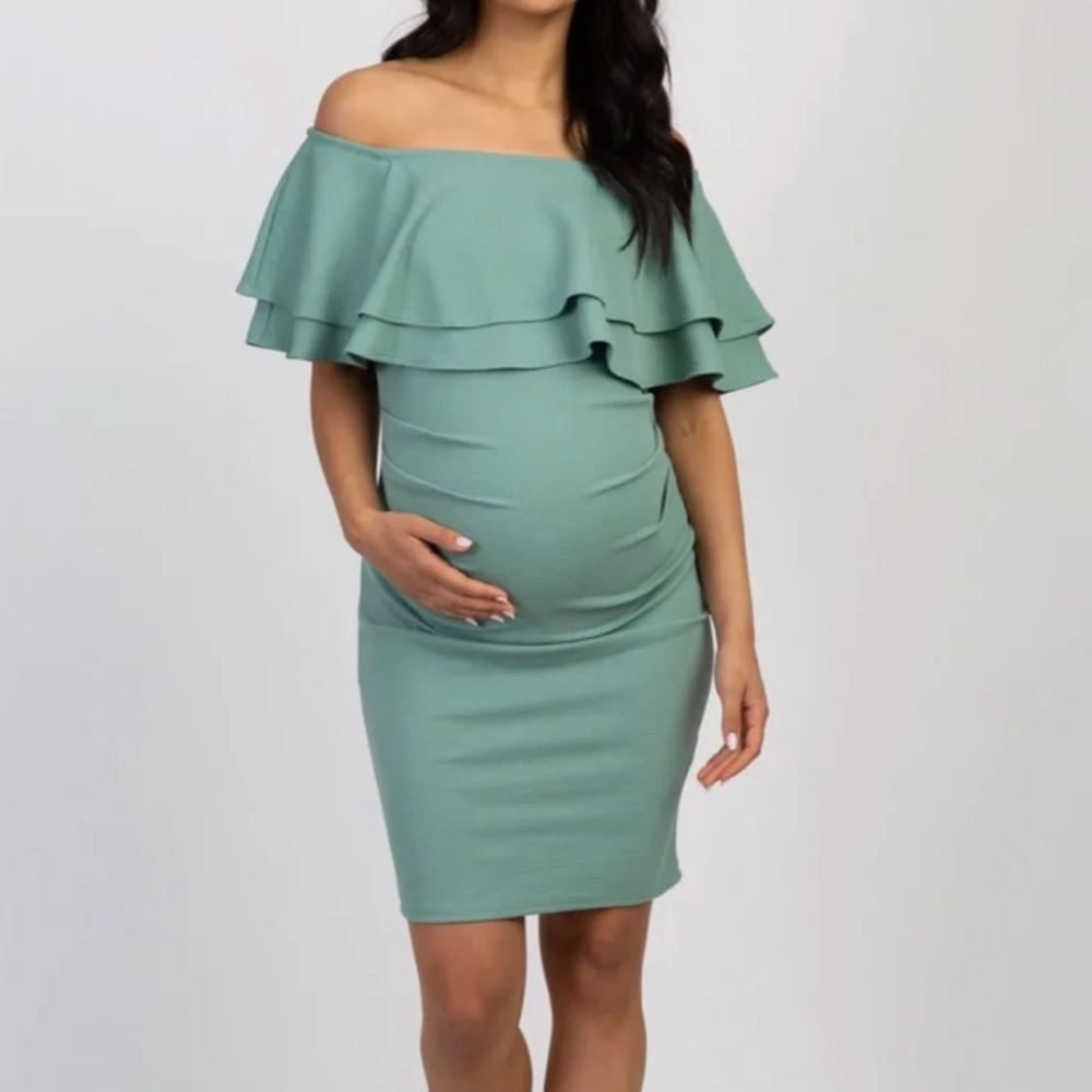 PinkBlush Sage Maternity Dress